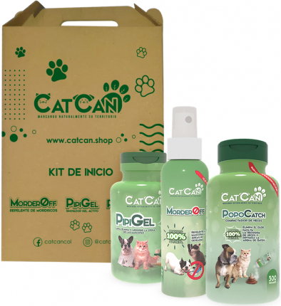 Kit de Inicio - 3 Productos (Pipigel +  Popocatch + Morderoff) Para perro